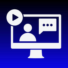 Icon : vidéo de formation Icon symbolisant vidéo de formation